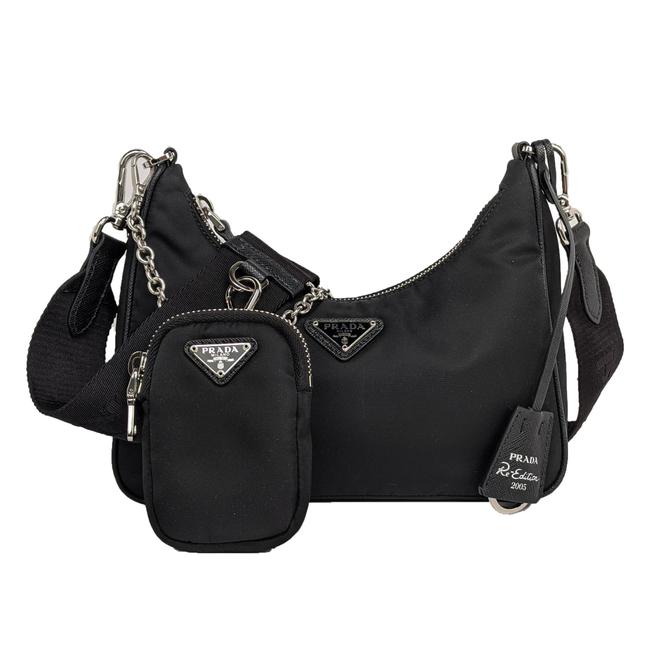 Prada Pochette Accessoires 2005 Re-edition Black - Oh My Handbags
