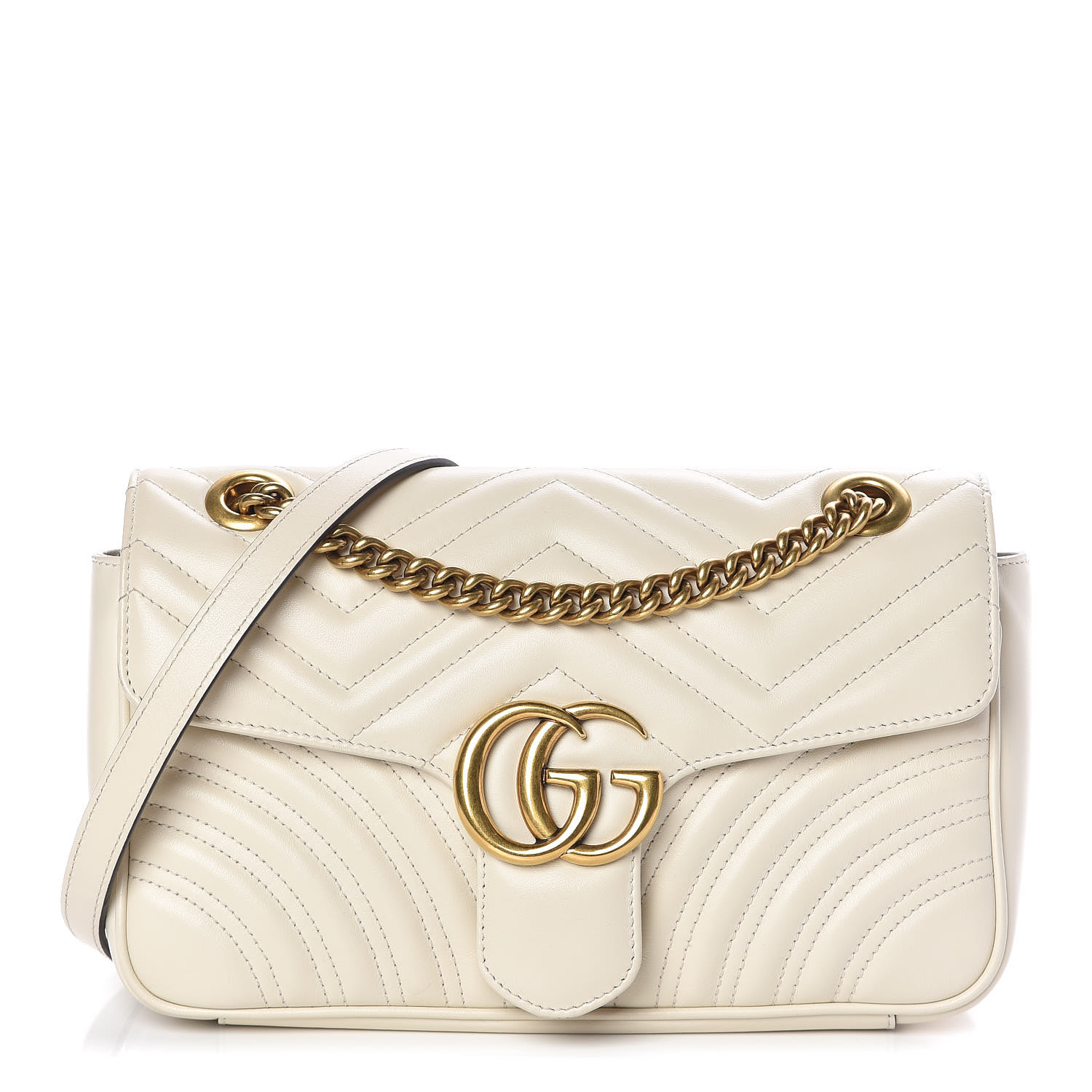 Gucci Marmont Flap Bag White - Oh My Handbags