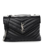 SAINT LAURENT Matelasse Chevron Bag Black