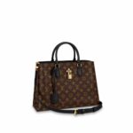 LOUIS VUITTON Monogram Flower Tote Black