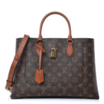 LOUIS VUITTON Monogram Flower Tote Brown