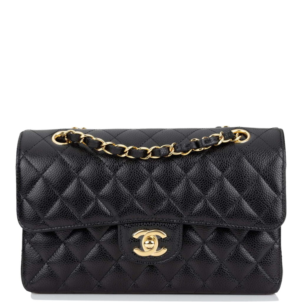 Chanel Classic Double Flap Black Caviar Gold Hardware - Oh My Handbags