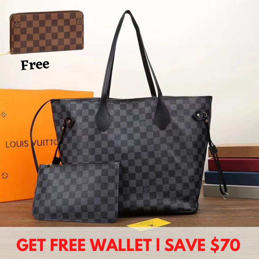 Louis Vuitton Neverfull Black Damier - Oh My Handbags