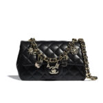 Chanel Women Mini Flap Bag Gold-Tone Metal