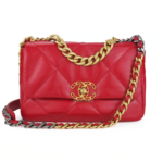 CHANEL 19 RED FLAP BAG