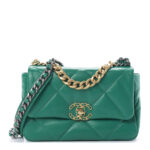 CHANEL 19 GREEN FLAP BAG