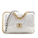 CHANEL 19 WHITE FLAP BAG