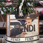 FENDI Sunshine Roma Large Canvas Tote