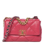 CHANEL 19 DARK PINK FLAP BAG