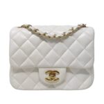 CHANEL MINI SQUARE CLASSIC FLAP WHITE