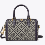 Tory Burch Monogram Jacquard Mini Barrel Blue