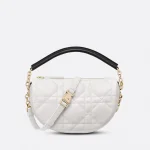 Small Dior Vibe Hobo Bag White