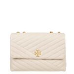 Tory Burch Kira chevron convertible shoulder bag White