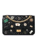 CHANEL Aged Lucky Charms Flap Black