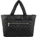 CHANEL Black Coco Cocoon Quilted Puffer Tote