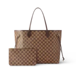 Louis Vuitton Neverfull Damier 100% Cowhide Leather