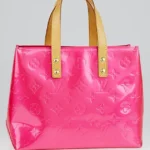 LOUIS VUITTON Fuchsia Monogram Vernis Reade PM Tote Bag