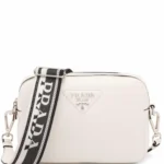 Prada Flou white leather shoulder bag