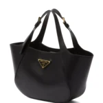 Prada medium triangle-logo tote bag