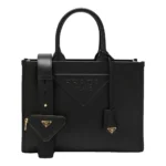 PRADA Mini Symbole Black Leather Bag