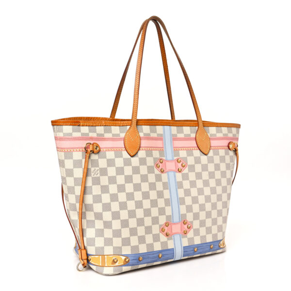 LOUIS VUITTON Damier Azur Summer Trunks Neo Neverfull MM