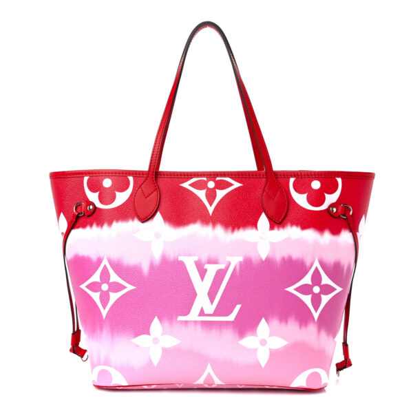 LOUIS VUITTON Monogram Escale Neverfull MM Rouge