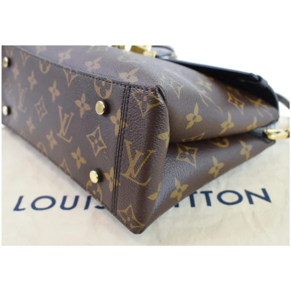 LOUIS VUITTON One Handle Flap MM Monogram Canvas Brown Bag