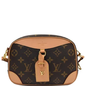 LOUIS VUITTON Deauville Mini Monogram Canvas Brown Bag