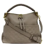 LOUIS VUITTON  Maida Monogram Empreinte Leather Hobo Tourterelle Bag