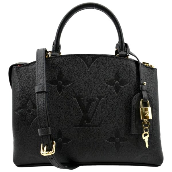 LOUIS VUITTON Petit Palais Monogram Empreinte Leather Black Bag