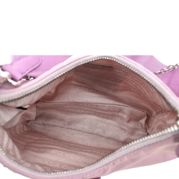 PRADA Re-Nylon Shoulder Bag Light Pink