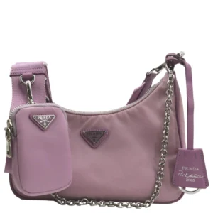 PRADA Re-Nylon Shoulder Bag Light Pink