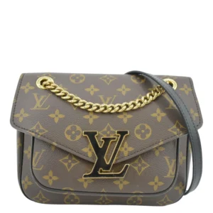 LOUIS VUITTON Passy NM Monogram Canvas Brown Bag