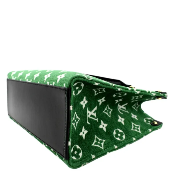 LOUIS VUITTON Onthego PM Monogram Velvet Tote Green Bag