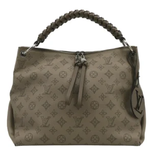 LOUIS VUITTON Beaubourg Mahina MM Leather Hobo Bag