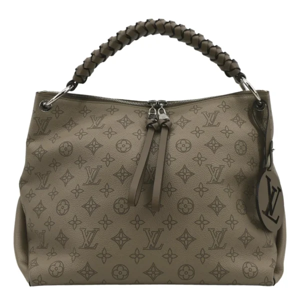 LOUIS VUITTON Beaubourg Mahina MM Leather Hobo Bag