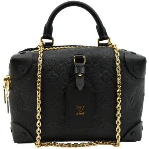 LOUIS VUITTON Petite Malle Souple Monogram Empreinte Black Bag