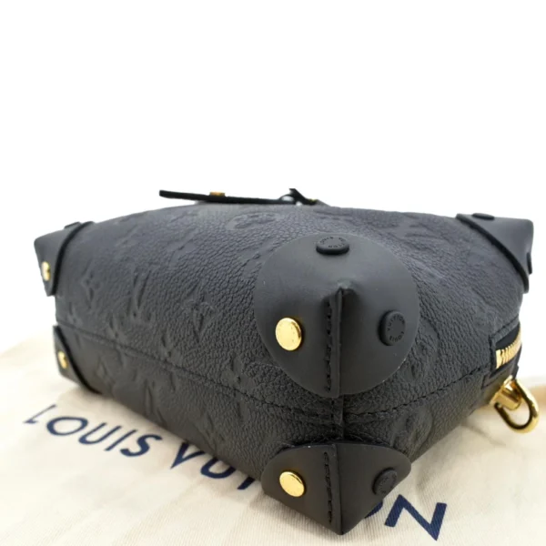 LOUIS VUITTON Petite Malle Souple Monogram Empreinte Black Bag