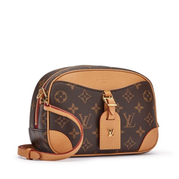 LOUIS VUITTON Deauville Mini Monogram Canvas Brown Bag