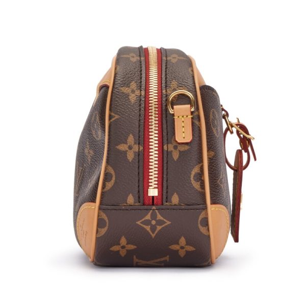 LOUIS VUITTON Deauville Mini Monogram Canvas Brown Bag
