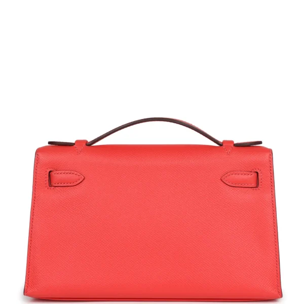 Hermès Kelly Pochette Rose Jaipur Epsom