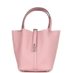 Hermès Picotin 22 Rose Sakura Clemence Palladium Hardware