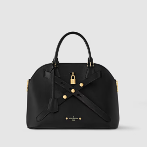 LOUIS VUITTON Leather Alma 103 Tote black Bag