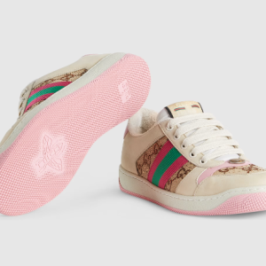 GUCCI WOMEN'S SCREENER TRAINER WITH CRYSTALS