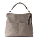 LOUIS VUITTON  Maida Monogram Empreinte Leather Hobo Tourterelle Bag