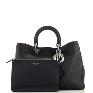 Dior Diorissimo Tote Pebbled Leather Large