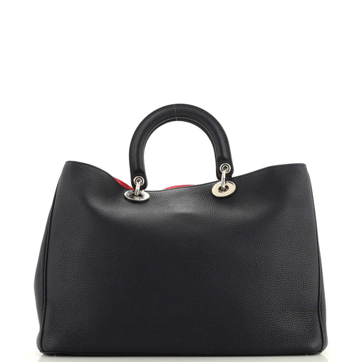 Dior Diorissimo Tote Pebbled Leather Large