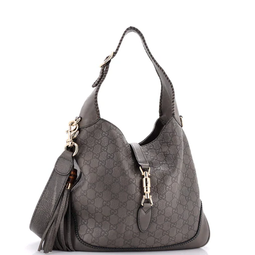 Gucci New Jackie Bag Guccissima Leather Medium