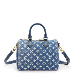 Louis Vuitton Blue Monogram Denim Jacquard Speedy 25