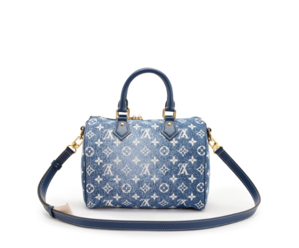 Louis Vuitton Blue Monogram Denim Jacquard Speedy 25